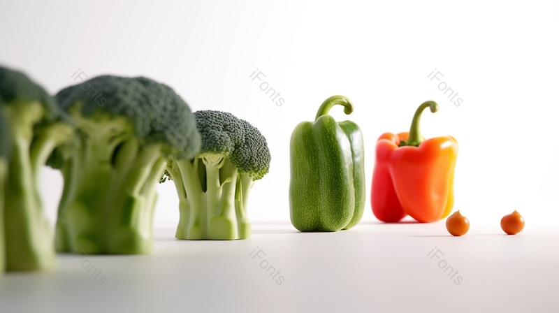 五彩缤纷的水果蔬菜站立摆放在一起,高清,摄影图,摄影图片,图片大全,摄影图免费下载